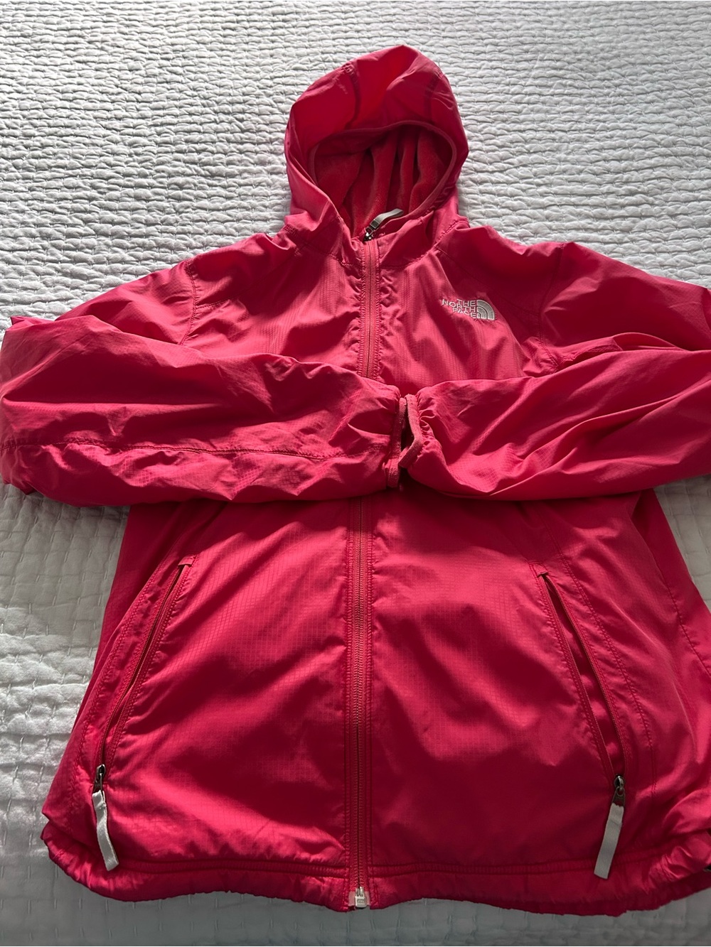 The North Face-  Hooded Shell Jacket Fuzzy Liner